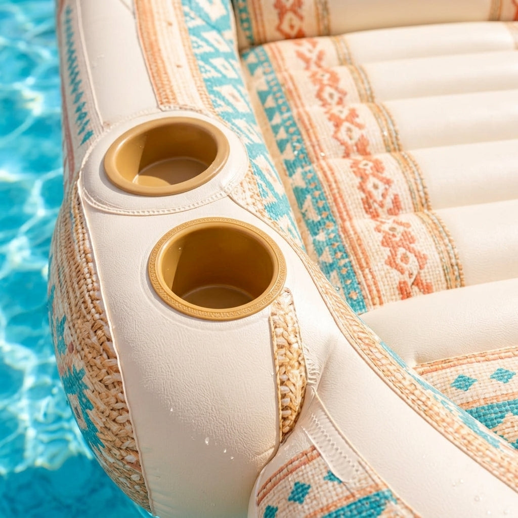 Boho Inflatable Pool Lounge Chair