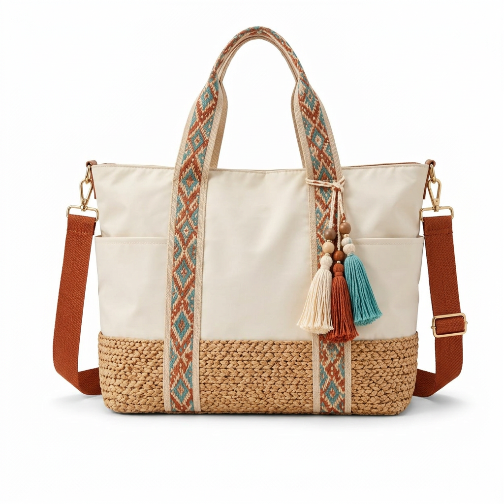 Boho Waterproof Beach Tote