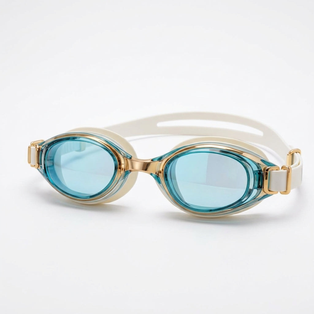 Boho Teal Swim Goggles