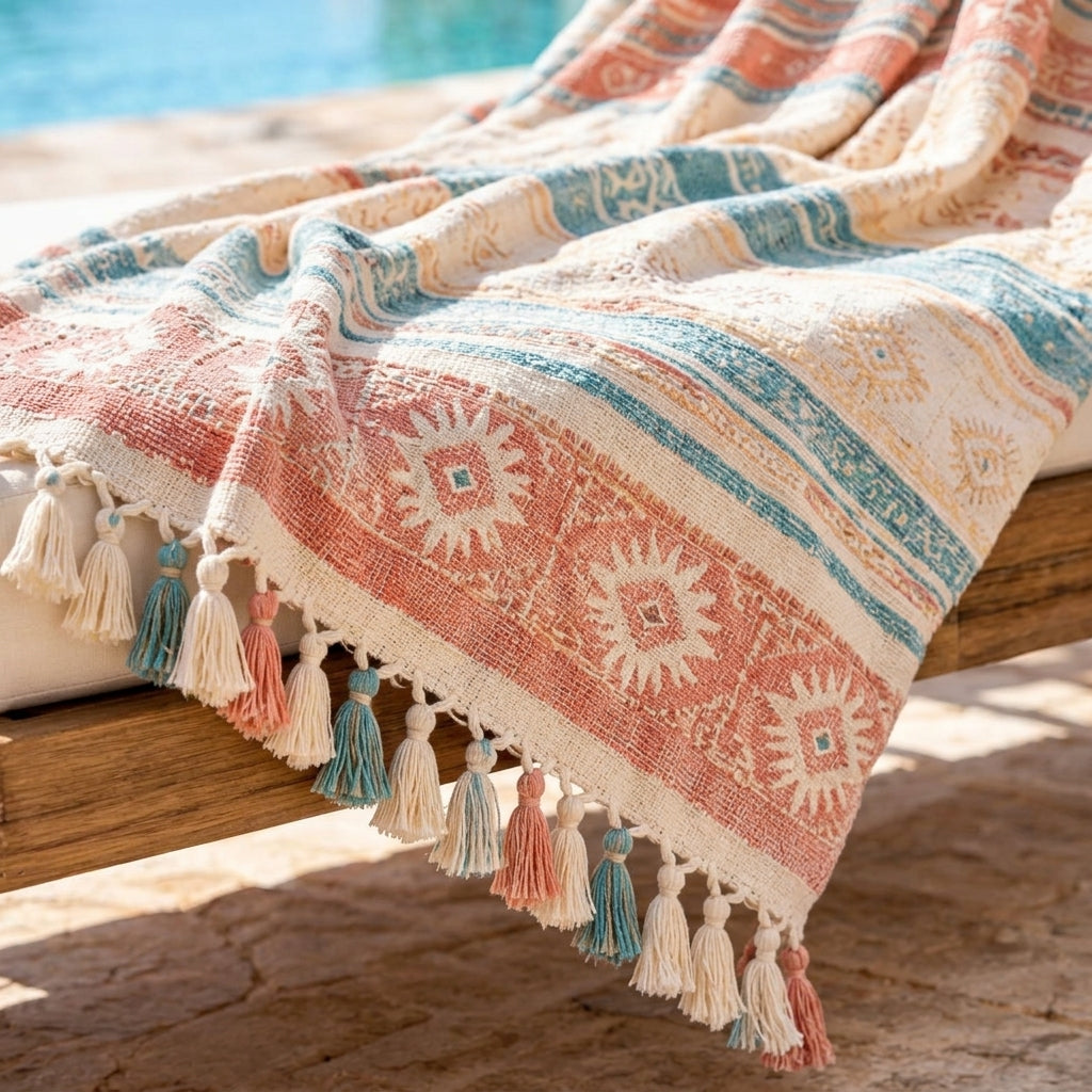 Boho Quick-Dry Beach Towel